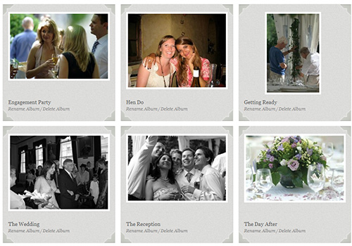 Collecting photos from every wedding event